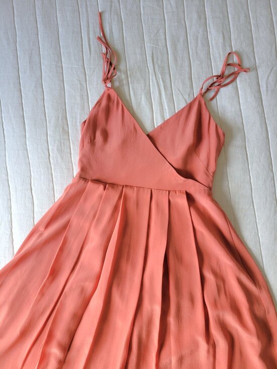 Madewell silk pleated cami dress EUC - Picture 6 of 6